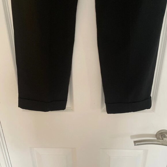 M&S Black Tapered Smart Trousers - Picture 2 of 4